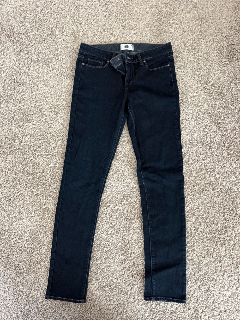 PAIGE Black Skinny Stretch Jeans